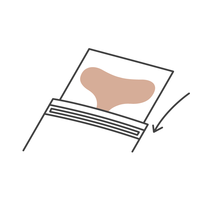 Step-by-step visual guide to applying Bare Intent chest patches for best results - store in resealable pouch