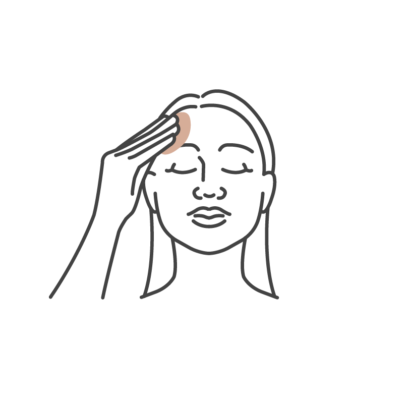 Step-by-step visual guide to applying Bare Intent forehead patches for best results - Cleanse skin before applying