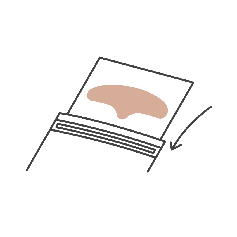 Step-by-step visual guide to applying Bare Intent forehead patches for best results - store in resealable pouch