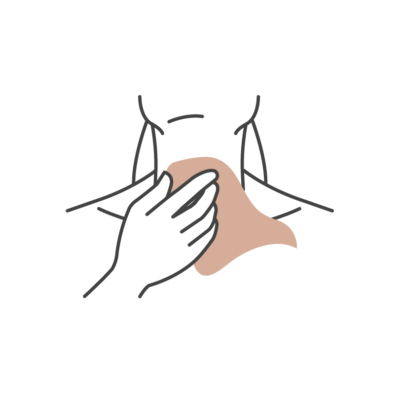 Step-by-step visual guide to applying Bare Intent neck patches for best results - Cleanse skin before applying