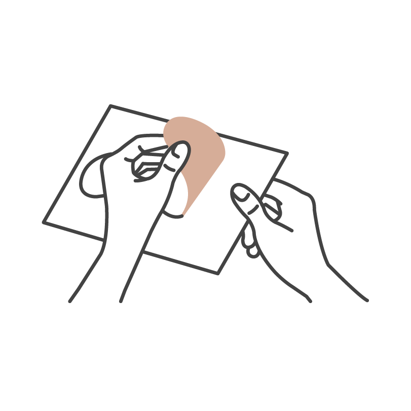 Step-by-step visual guide to applying Bare Intent neck patch for best results - peel patch off sheet