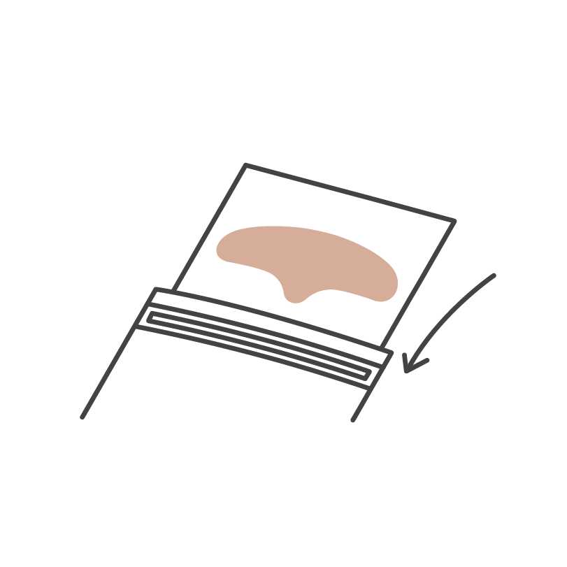 Step-by-step visual guide to applying Bare Intent forehead patches for best results - store in resealable pouch